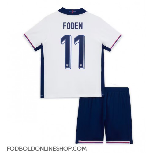 England Phil Foden #11 Hjemme Trøje Børn EM 2024 Kortærmet (+ Korte bukser)